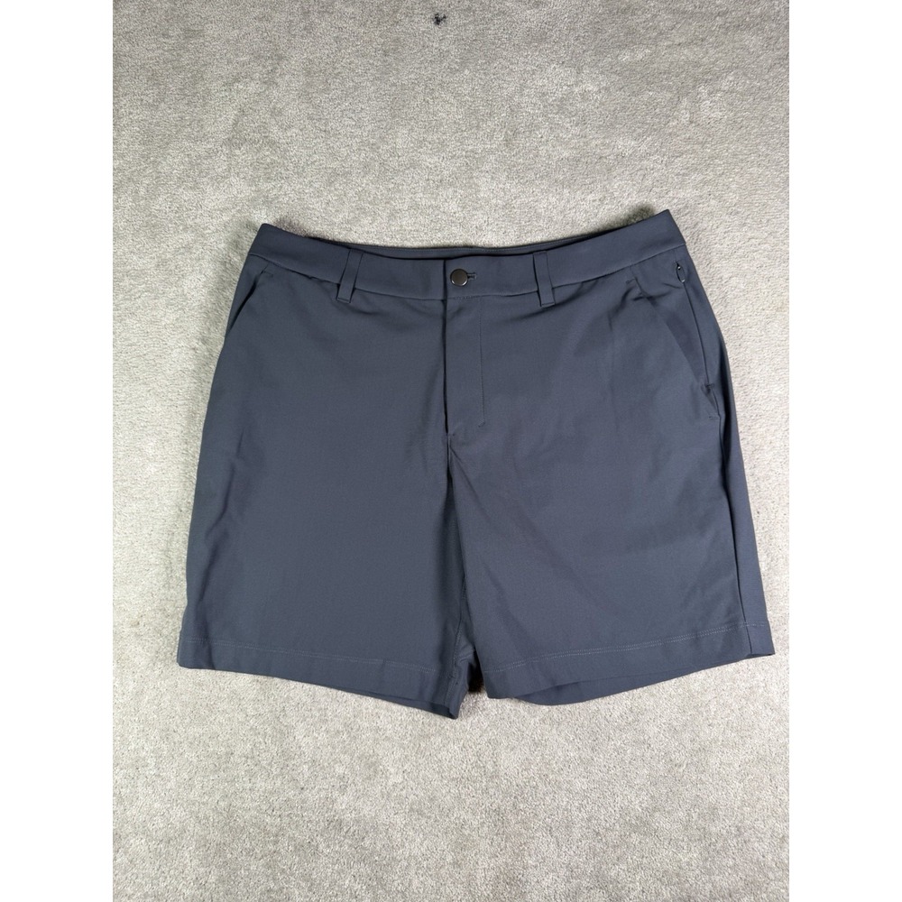 Lululemon ABC Classic Fit Golf Shorts 34 Navy Blue Wrinkle Resistant LM7BQIS New